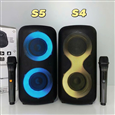 LOA BLUETOOTH KARAOKE S4 | S5 (BASS ĐÔI 4.5, 2 MICRO)