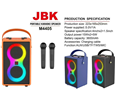 LOA BLUETOOTH JBK M4405 (KÈM 2 MICRO)