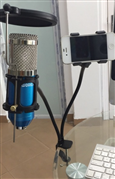 Giá đỡ màng lọc điện thoại kèm mic 2 in 1 kẹp bàn kmv