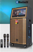 Loa kéo android bluetooth karaoke QX-1236 -15.6 inch,2mic, 600w bass 40