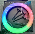 Đèn LED LiveStream HQ-18 RGB LED nhiều màu kèm giá đỡ 3 điện thoại